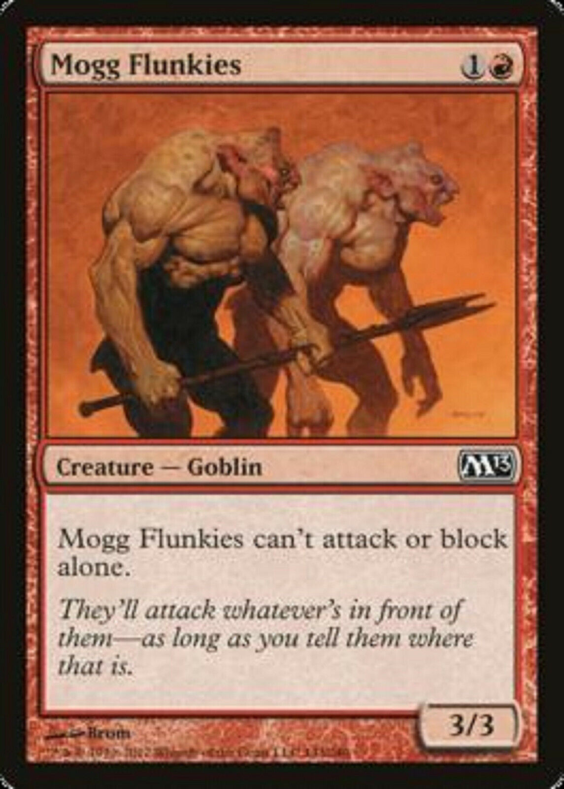 MTG 4x MTG Mogg Flunkies Magic 2013 Cards Commander Pauper