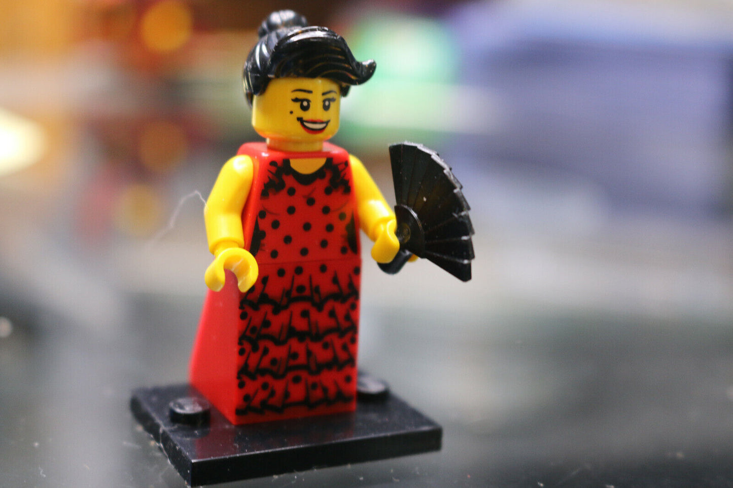 Lego Series 6 Flamenco Danscer Minifig Minifigures With Fan