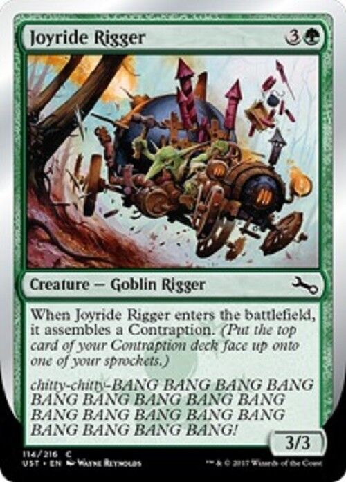 MTG MTG 4X Joyride Rigger NM Unstable Common card Magic the Gathering