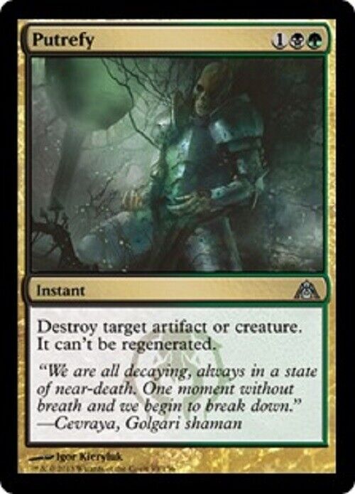 MTG 1x Putrefy Dragon's Maze MTG Magic the Gathering card NM