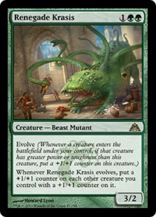 MTG MTG 1x Renegade Krasis Dragon's Maze Card Magic The Gathering