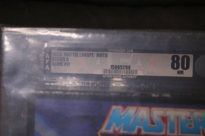 Rare Motu 1985 Slime Pit Masters Universe Misb He Man Sealed Mint Box Afa 80 Vtg