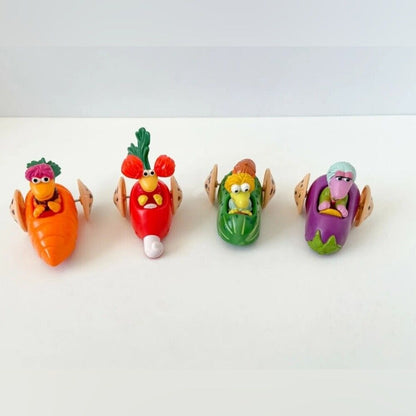 Vintage 1988 Mcdonald’S Happy Meal Fraggle Rock Toys Muppet (Complete Set Of 4)