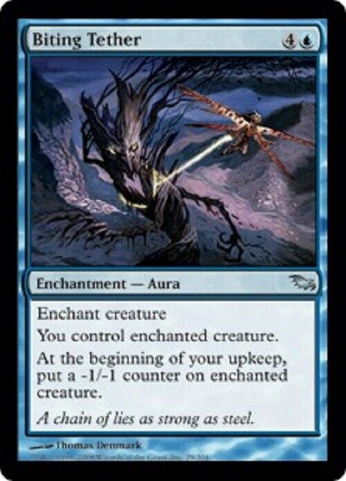 MTG MTG 1x  Biting Tether Shadowmoor Card Magic The Gathering