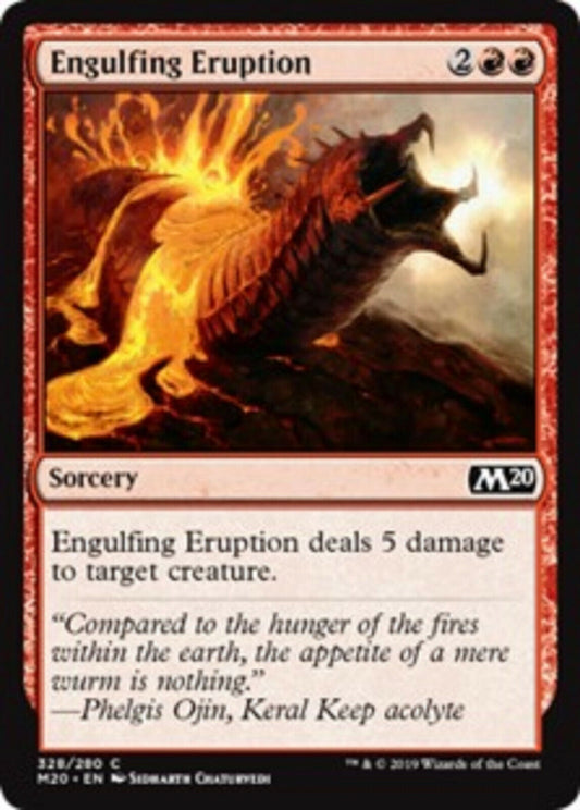 MTG MTG 2x Engulfing Eruption Core Set 2020 Card Magic The Gathering