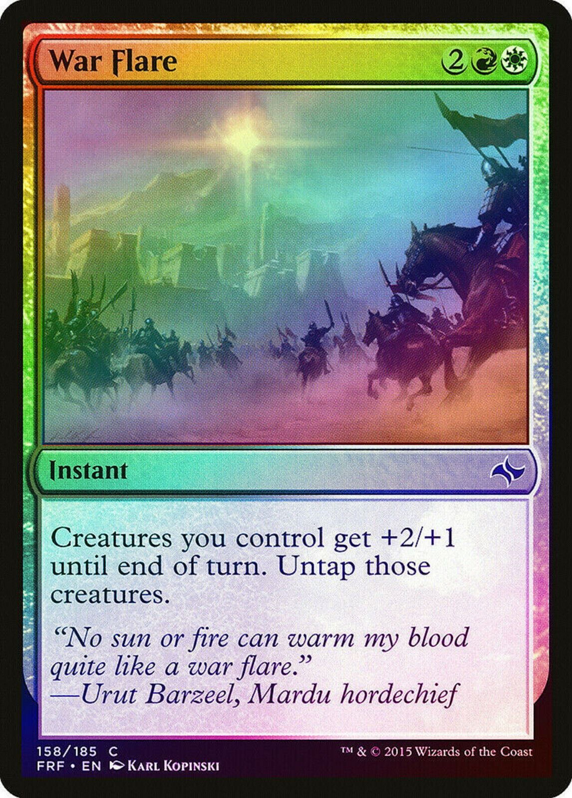 MTG MTG 1x War Flare Foil Fate Reforged Magic The Gathering