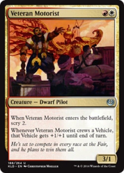 MTG 1x MTG Veteran Motorist Kaladesh Card Magic the Gathering Pauper