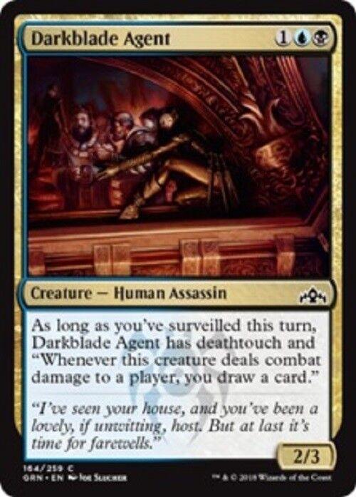 MTG 4x Darkblade Agent Guilds of Ravnica MTG Magic Gathering Card Commander Pauper