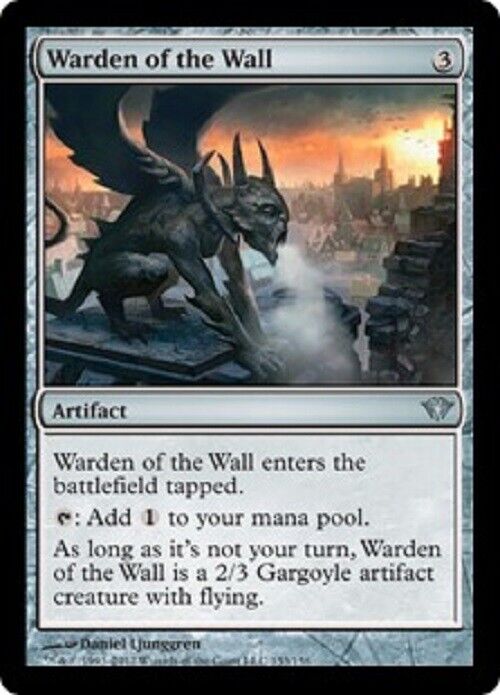 MTG MTG 1x  Warden of the Wall Dark Ascension  Magic The Gathering card