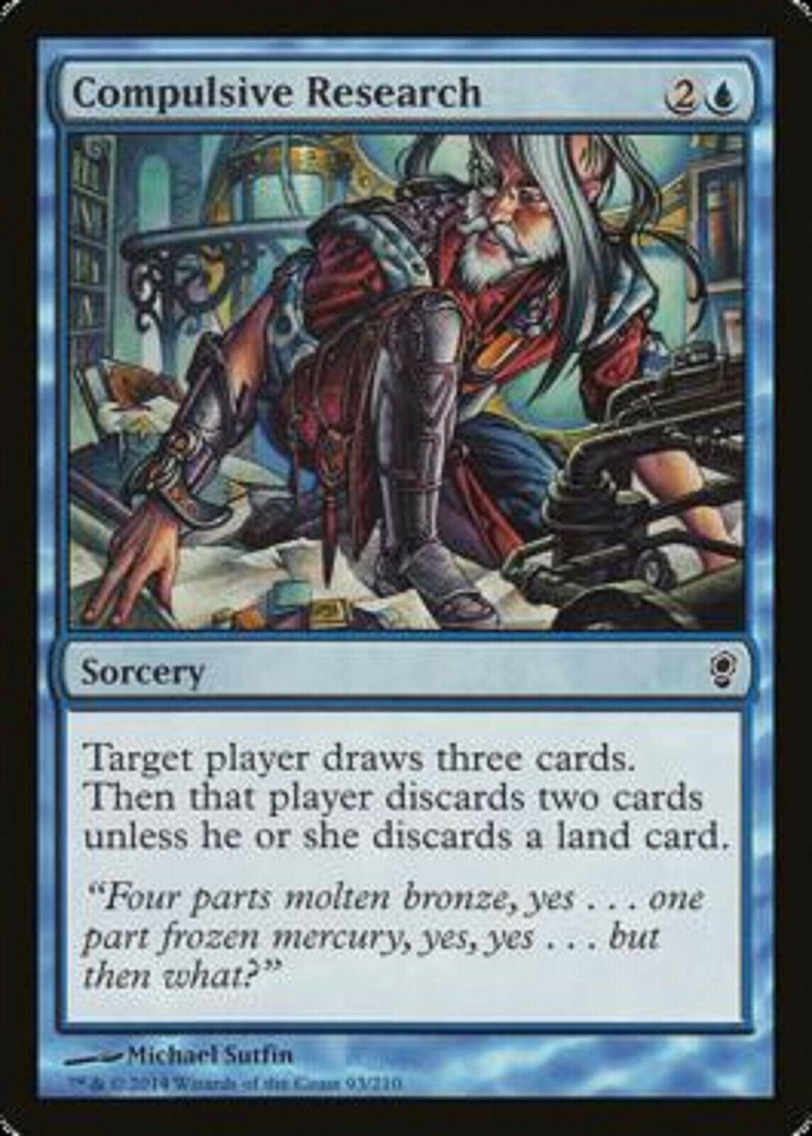MTG mtg 4x Compulsive Research Conspiracy Unplayed NM Cards