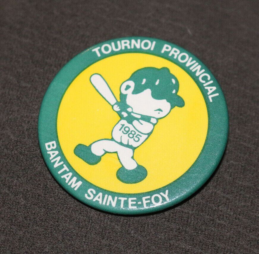 Tournoi Provincial Bantam Sainte-Foy Québec Buttons Pin Back Macaron