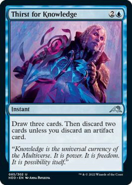 MTG MTG 1x Thirst for Knowledge Kamigawa: Neon Dynasty Magic the Gathering