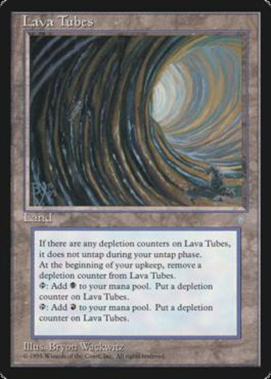 MTG MTG 1x Lava Tubes Ice Age reserved list card Magic The Gathering