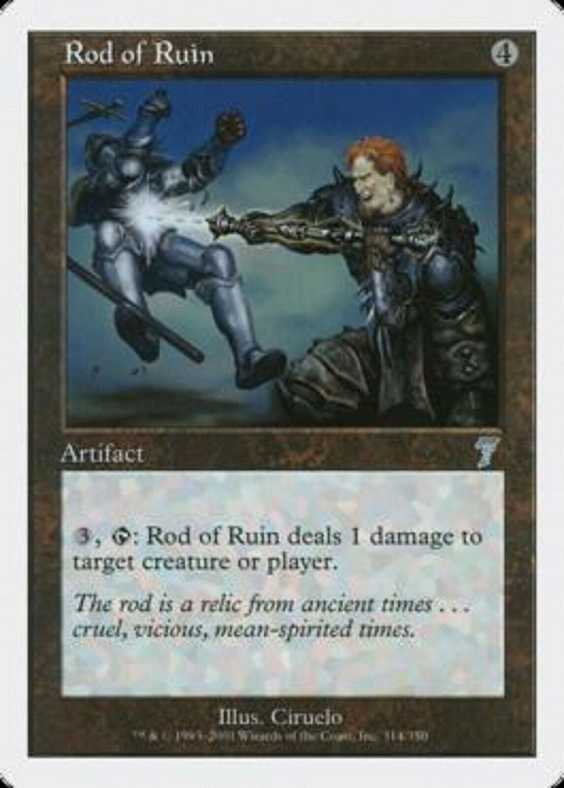 MTG MTG 1x Rod of Ruin Seventh Edition Magic the Gathering card