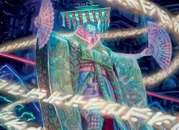 MTG MTG 1x Kamigawa Neon Dynasty Art Series card Satsuki, the Living Lore 5/81