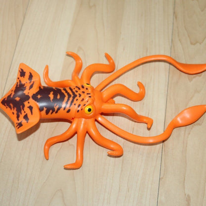 Orange Rare Giant Squid Chap Mei Action Figure Monster Doll Bootleg Toy