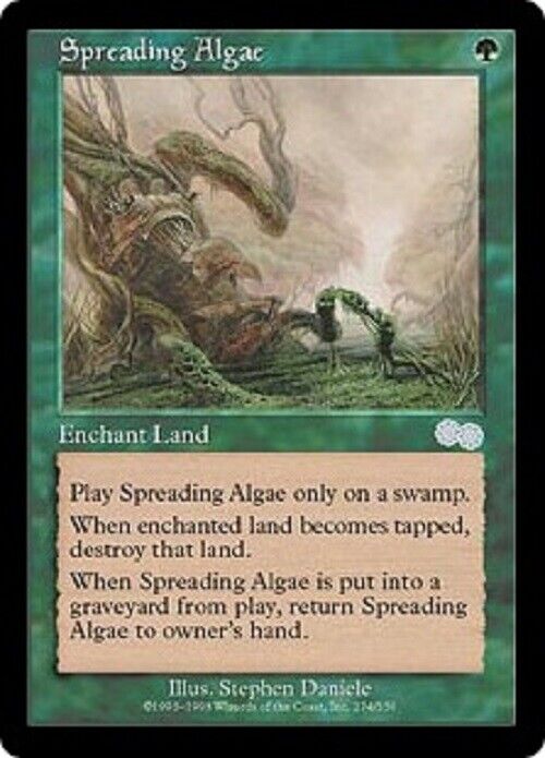 MTG MTG 1x  Spreading Algae UZ Urza's Saga Card Magic The Gathering Commander Pauper