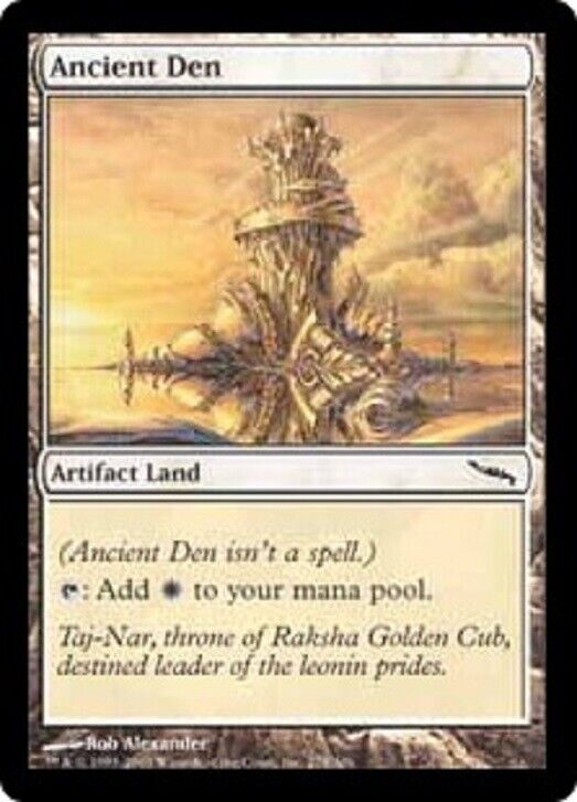 MTG 1x mtg Ancient Den Mirrodin card Magic the Gathering