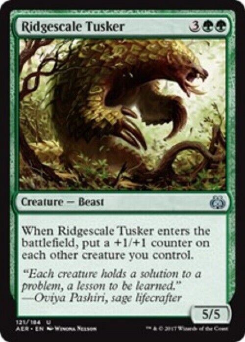 MTG 1x  Ridgescale Tusker Aether Revolt  card Magic the Gathering MTG