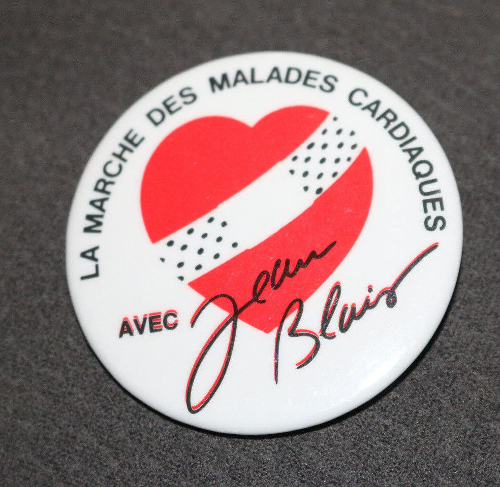 La Marche Des Malades Cardiaques Avec Jean Blais Qc Buttons Pin Back Macaron