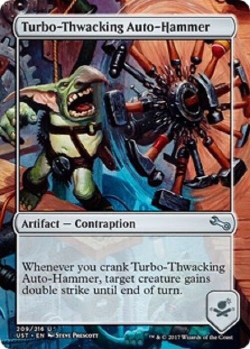 MTG 2x Turbo-Thwacking Auto-Hammer Unstable Card Magic the Gathering MTG