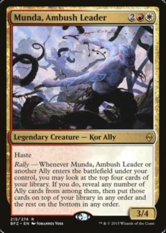 MTG 1x  Munda, Ambush Leader Battle for Zendikar  MTG Magic the Gathering