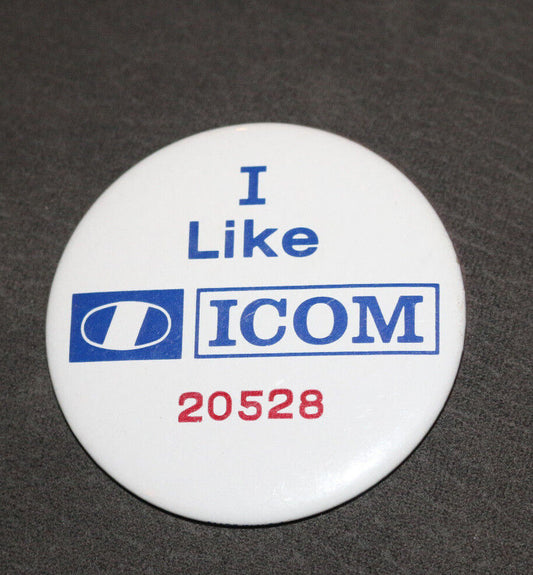 I Like Icom 20528 Québec Canada - Pinback Pin Button Macaron