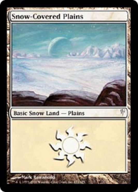 MTG x1 Snow-Covered Plains basic land card MTG Magic the Gathering Coldsnap