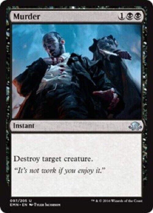 MTG MTG 1x  Murder EMN Eldritch Moon  card Magic The Gathering pauper Commander