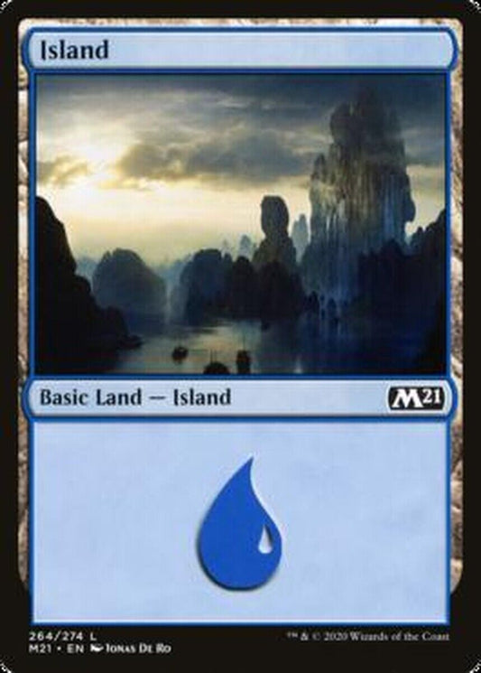 MTG MTG 4x Island (264) Core Set 2021 MTG Magic cards