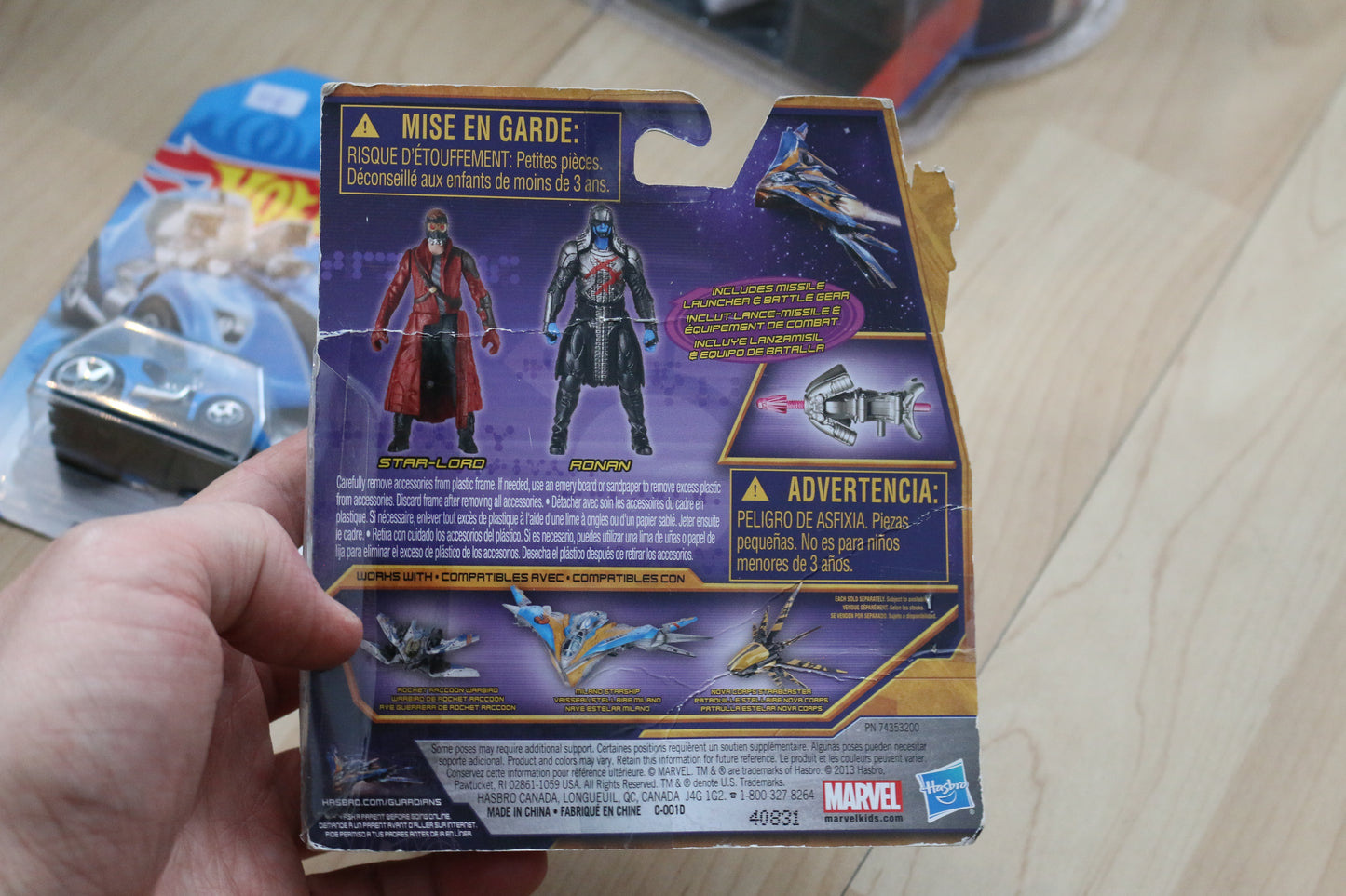 Marvel Guardians Of The Galaxy Starlord And Ronan Action Figure Twin Pack