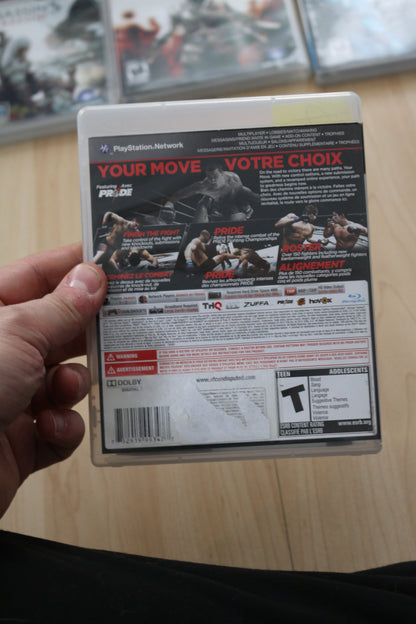 Ufc Undisputed 3 (Sony Playstation 3 Ps3 2012) Disc & Manual Tested