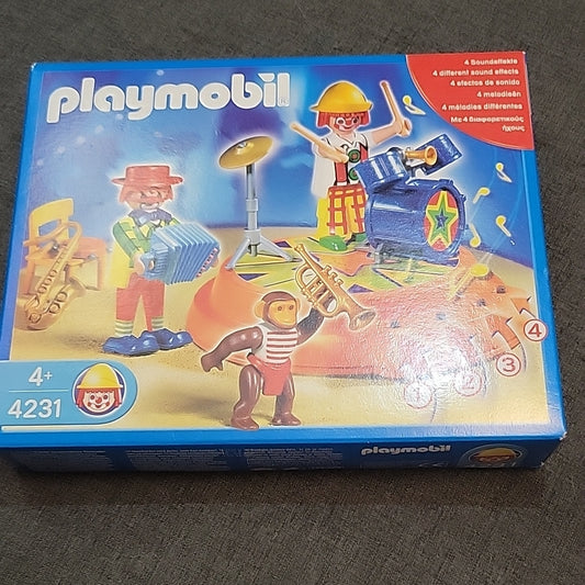 Playmobil 4231 Circus Band Carnival Figures Monkey Drums Music Toy Set New