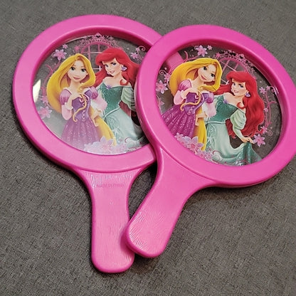 Walt Disney Kids Princess Drum Paddle Raquet Ball Game Pink