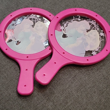 Walt Disney Kids Princess Drum Paddle Raquet Ball Game Pink