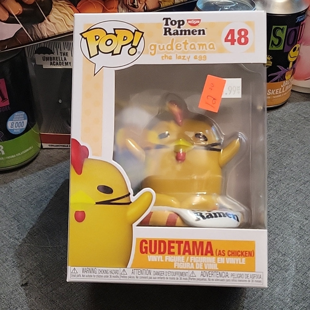 Funko Pop! Vynil Figure Toy Top Ramen Gudetama The Lazy Egg As Chicken #48