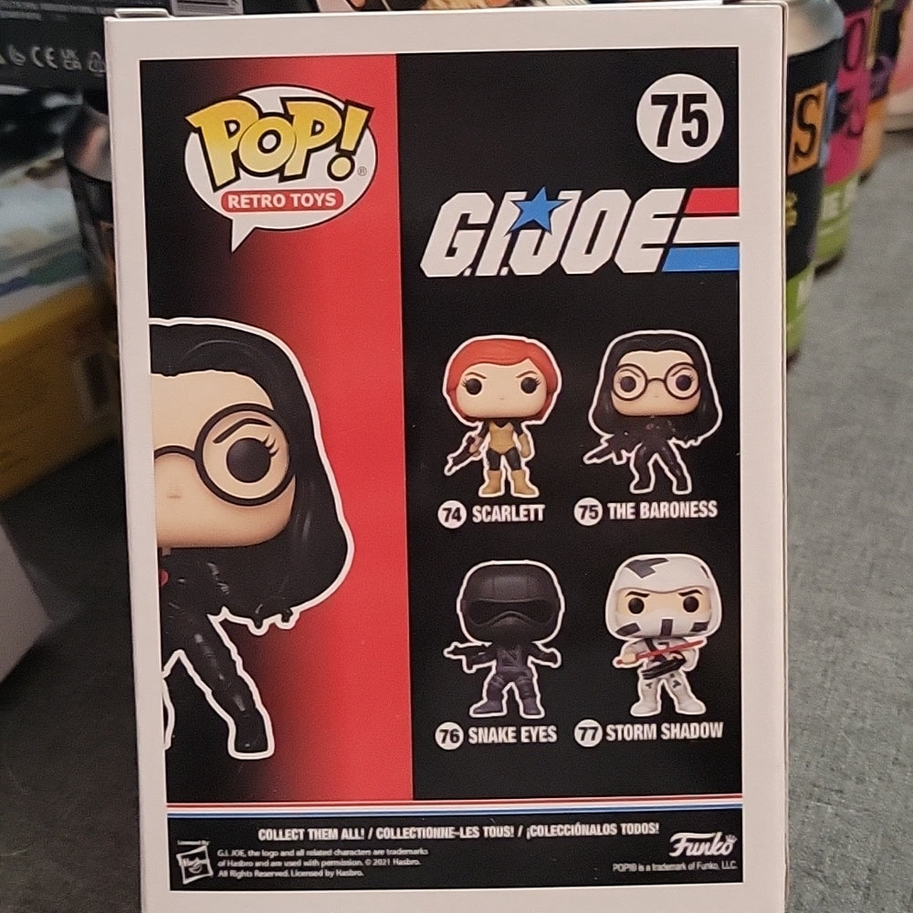 Pop! Funko Vynil Figure Toy G.I.-Joe The Baroness #75 Retro Toys