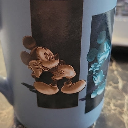 Walt Disney World Parks Mickey Mouse Emotions Grey Coffee Tea Mug Cup 12Oz