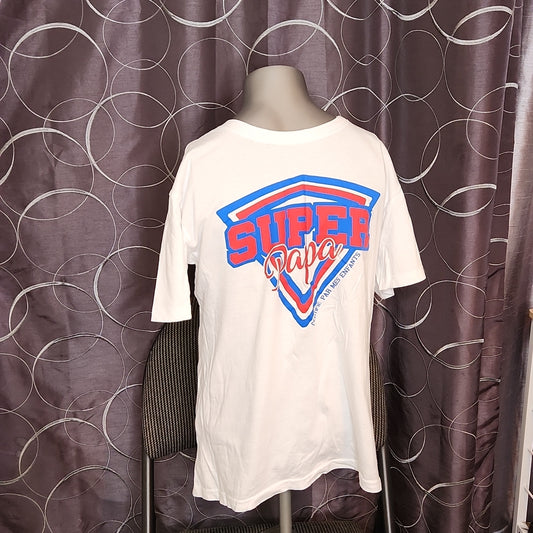 Super Papa T Shirt Medium