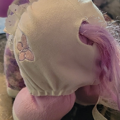 Purple My Little Pony 2003 Plush "Baby Alive" Habsro Not Tested Horse