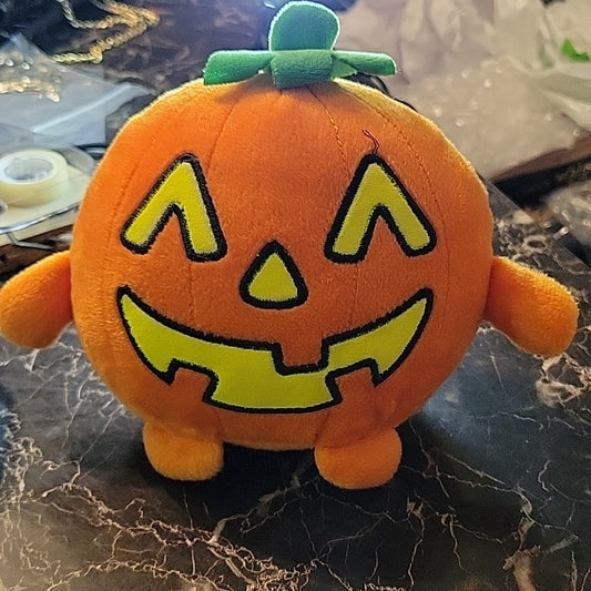 5Inch Tall Plush Halloween Toy Pumpkin