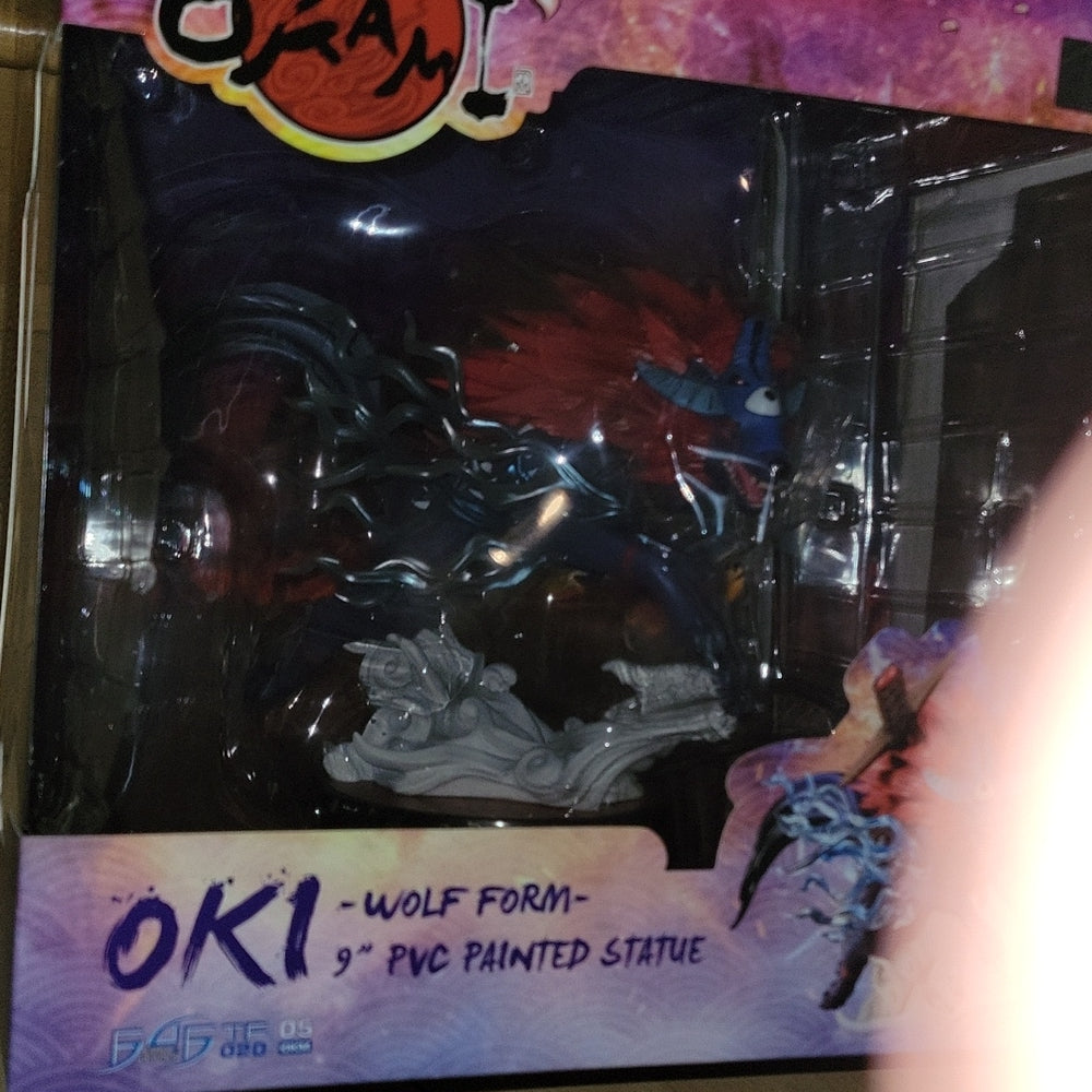 Oki Wolf Form 9" Pvc Painted Statue New In Box Capcom Toy Figure