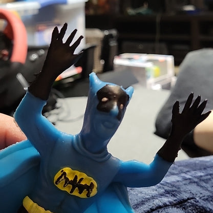 Vintage Rubber Jiggler Batman Action Figure Toy Ben Cooper Mold Style Adam West