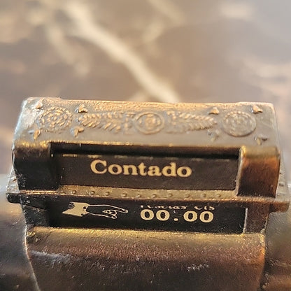 Vintage Play Me National Contado Cash Register Pencil Sharpener Made In Spain