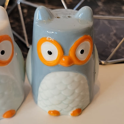 Tag Kitchen Owl Salt And Pepper Shaker Dining 3D Figurines Figures Ceramic 3Inch