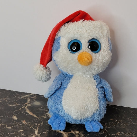 Ty Beanie Boo Fairbanks Blue Christmas Penguin 2012 Retired Plush Toy Winter