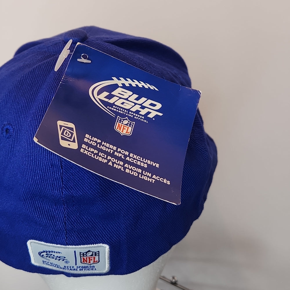 Bud Light New York Giants Blue Football Nfl Fullback Hat W/Tag