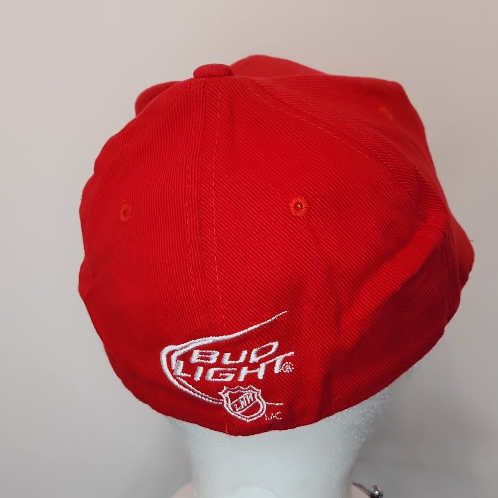 Carolina Hurricanes Nhl Hockey Bud Light Hat Red Stretch Fit Baseball Cap