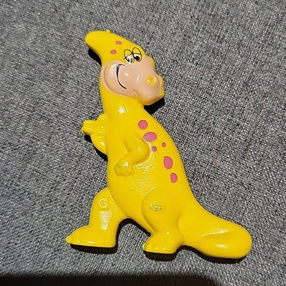 90'S Parasaurus Toy Found Inside Post Fruity & Cocoa Pebbles Cereal Boxes Yellow