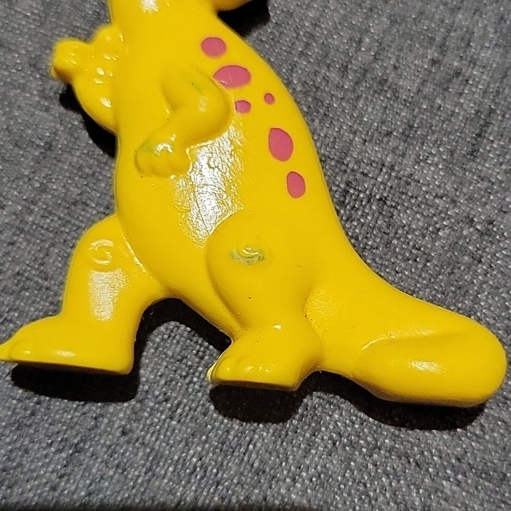 90'S Parasaurus Toy Found Inside Post Fruity & Cocoa Pebbles Cereal Boxes Yellow